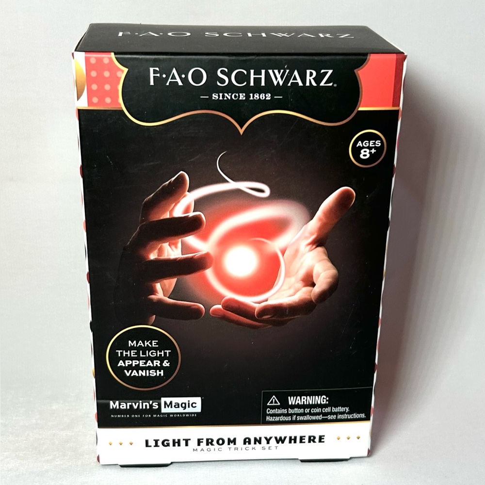 NIB: FAO Schwarz Lights From Anywhere Magic Trick Set